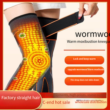 Warm Mugwort Kneepads, Heating Leg Guards, Meniscus Heating Moxibustion, Cold Leg Bandages, Dance Kneepads, Elderly Socks_voghion.com