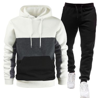 Men's Sports Suit 2025 Spring Autumn New Korean Style Trendy Loose Outfit Casual Set_voghion.com