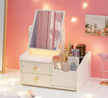 Mirror, Makeup Mirror, Dressing Table, Dressing Mirror, Desktop Desktop, Home Use, Simple Cloud, Large Mirror_voghion.com