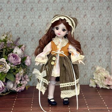 High Value 30cm Doll Whole Set Naked Baby 6 Points Bjd Dress Up Baby Clothes Girl Play House Children's Birthday Gift_voghion.com