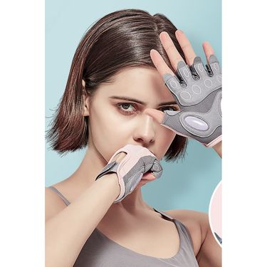 Fitness Cycling Gloves Women's Equipment Wear-Resistant Sports Training Wrist Kettlebell Yoga Palm Guards Sweatproof_voghion.com