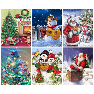 RUOPOTY Classic Paint By Numbers Handmade Decorative Paintings Christmas Tree Painting Numbers Gift _voghion.com