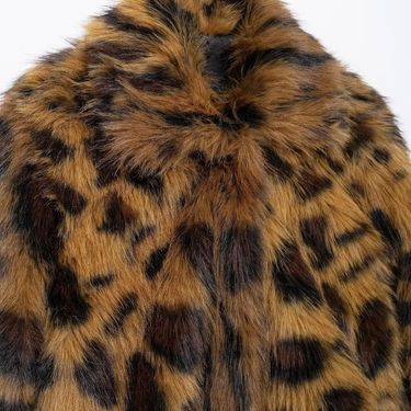Women's clothing 2024 autumn and winter new street fashion jacket animal pattern plush coat_voghion.com