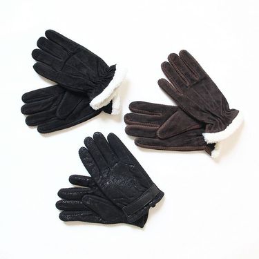 Cycg Protection Cold-proof Suede Rider Warm Gloves Take-out Outdoor Windproof Motorcycle Men's Winter Thickened Veet_voghion.com