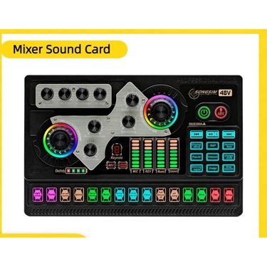 X5 English Version Professional Recording Singing Equipment Mobile Phone Computer Full Set Live Streaming Sound Card_voghion.com