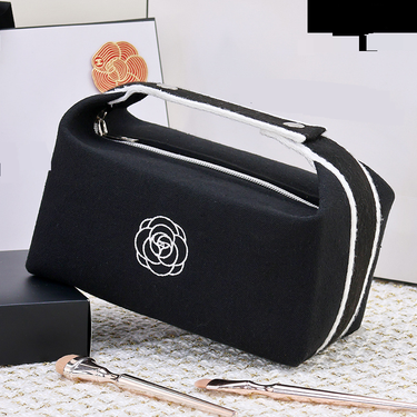 Women's Bags Cosmetic bag lipstick foundation wholesale travel canvas portable new large capacity storage camellia carry on fashionable and exquisite_voghion.com