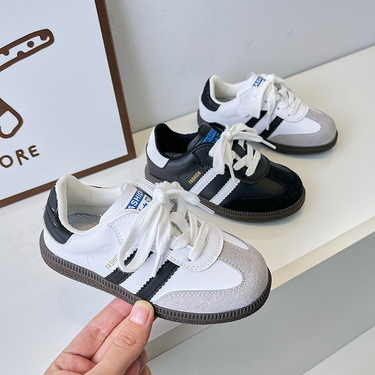 Autumn New Children S Shoes Girls Genuine Leather Dexun Small White Boys Lightweight Non Slip Casual Forrest Gump_voghion.com