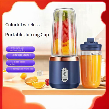 Portable Rechargeable Mini Blender Juice Cup, 6-Blade 200W High-Speed Blender, 500ml BPA-Free Travel Smoothie Maker For Home & Office_voghion.com