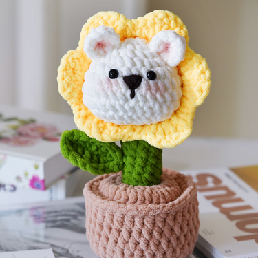 Crochet Material Package Ice Line Plant Handmade Diy Ornaments Gift Wholesale_voghion.com