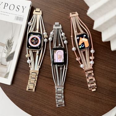 Watch Band For iWatch 42/44/45/46/49mm 38/40/41mm Metal Fashion Watch Strap For Watch Series Ultra2 Series 10/9/8/7/6/5/4/3/2/1_voghion.com