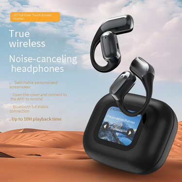 AI Translation Earbuds With 144-Language Real-Time Interpretation, HD Surround Sound, Smart Color Screen & Long Battery Life_voghion.com