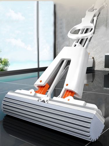 Squeeze Floor Trapezers Mop Magic Collodion Telescopic Wood - Tiles Spin Wringer Household Cleaning Tools_voghion.com