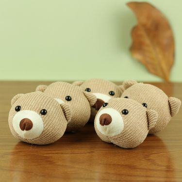 Bear Adorable Head Teddy Plush Toy Accessory Soft Short Plush Pp Cotton Stuffed_voghion.com