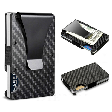 Anit Rfid Card Holder Men Wallets Slim Thin Metal Purse Male Magnetic Lock Short Wallet Women Small Airtag Hidden Book_voghion.com
