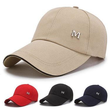 Spring Baseball Men's Canvas M Standard Long Edge Sunshade Hat Outdoor Sports Casual Duckbill Cap_voghion.com