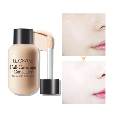 Concealer Waterproof Liquid 3 Colors Matte Full Coverage Acne Scars Dark Circles Foundation Whitening Lasting Makeu_voghion.com