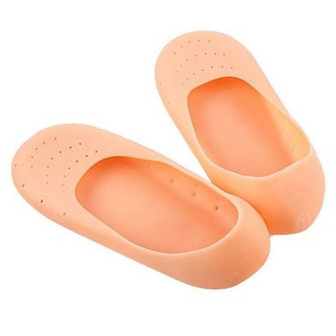 Silicone Foot Covers Full Palm Boat Socks Heel Sole Anti Crack Men And Women Foot Covers Soft Elastic Heel Covers Silicone_voghion.com