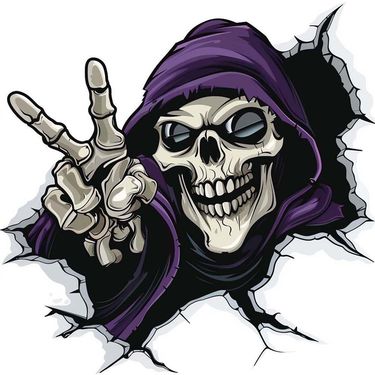 Halloween ghost face car stickers animal stickers motorcycle scratch cover creative body stickers_voghion.com