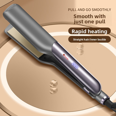 Hair Straightener & Curling Iron - 2-In-1 Wide Plate Styling Tool For Salon-Quality Results (Ceramic Coated Heat Protection Long-Lasting Hold)_voghion.com