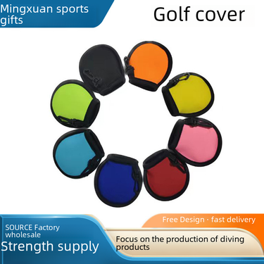 Cross-border hot-selg golf cover buckle hook inner fleece-ed diving material mountaineering small hanging bag_voghion.com