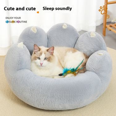 Cat's Dog's Winter Open Five Finger Cat Claw Thickened Four Seasons Universal Nest Warm Pet Supplies_voghion.com