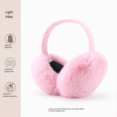 23 new warm earmuffs Sweet sister all autumn and winter cycling ear bag thickened imitation rabbit mink plush ear warm_voghion.com