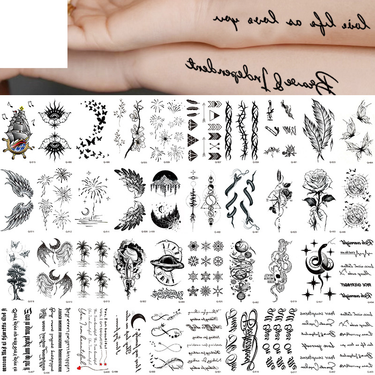 Q 481-520 Small fresh waterproof tattoo sticker set any combination_voghion.com