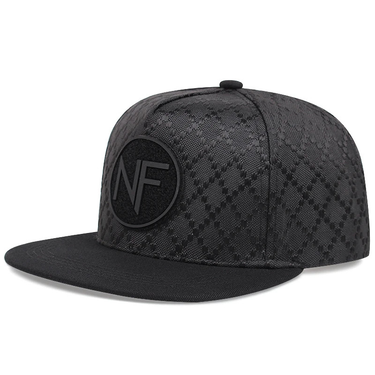 Men's and Women's Flat Edge Street Embroidered Letter NF Hip Hop Hat_voghion.com