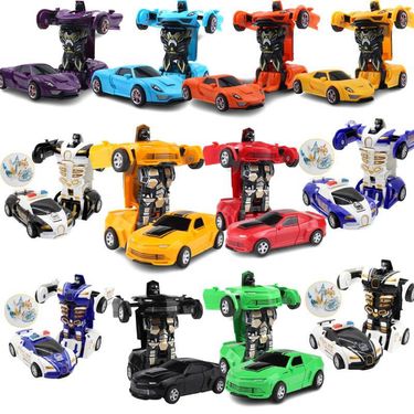 Cool 2in1 Deformation Robot Car Toy Winertia Xmas Boys Gift_voghion.com