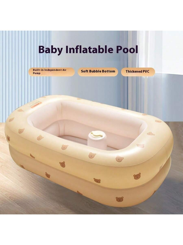 Baby Bathtub Comes With Inflatable Storage For Easy Baby Play In Water. Inflatable Bathtub For Infants And Children_voghion.com