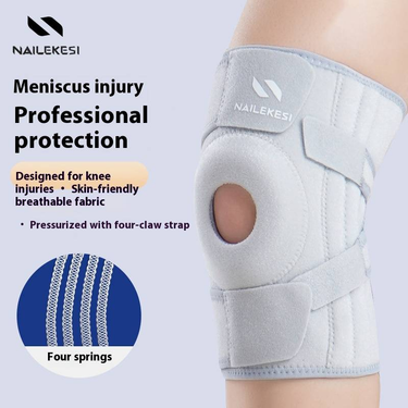 Women's Knee Support Brace For Hiking, Running & Sports – Lightweight Breathable With 4-Claw Compression, Silicone Padding & Spring Support_voghion.com