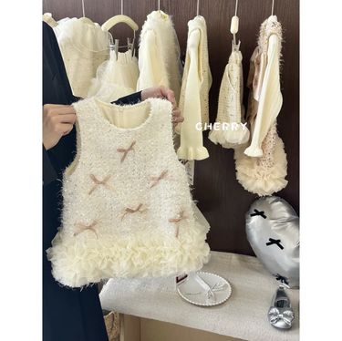 Kids’ Clothing Sweet Girl Princess Dress Autumn And Winter Girl Baby One Year Old Dress Children's Fashionable Plus Velvet Dress_voghion.com