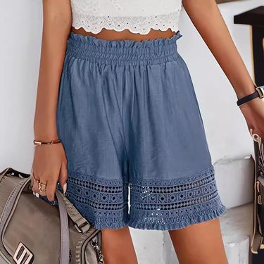 Women's Clothing Summer New Women's Casual Lace Shorts_voghion.com
