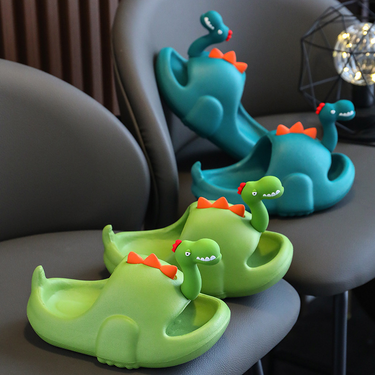 Eva Dinosaur Children's Summer Boys and Girls Baby Indoor Household Anti slip Soft Sole Parent Child Slippers for_voghion.com