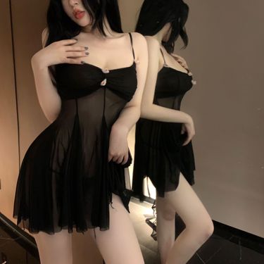 Intimates Plus Size Fat Mm 100.00kg Sexy Free Off Passion Suit Midnight Charm Flirting Perspective Pamas For Women_voghion.com