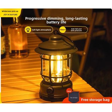 Lighting Ultra-Long Battery Life Lantern Atmosphere Hanging Camping Outdoor Tent Light_voghion.com