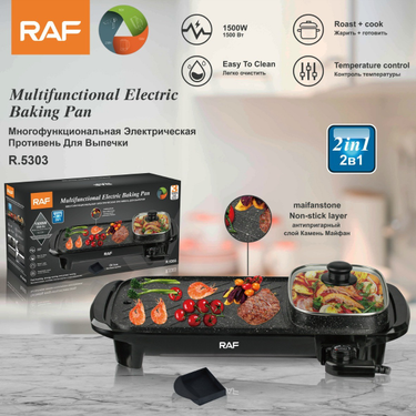 RAF European standard household hot pot, integrated multifunctional barbecue hine, frying, grilg, rinsing oven, less_voghion.com