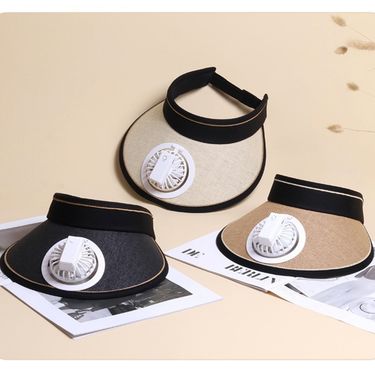 USB Rechargeable Cooling Sun Hat - Foldable & Breathable Open-Top Design For Outdoor Activities_voghion.com