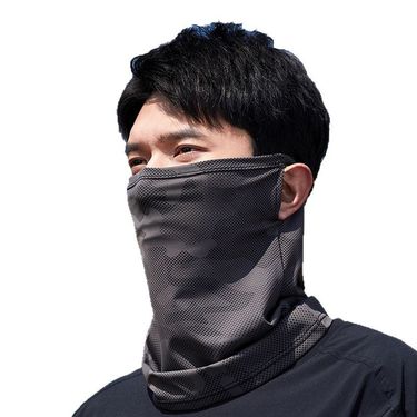 Cycling Sunscreen Mask Ice Silk Mask Scarf Sunshade Men's Summer Breathable Mountaineering Hanging Ear Neck Protection Neck Sleeve_voghion.com