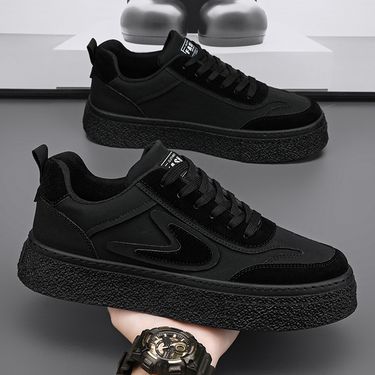 Men's Shoes New Thick Soled Wear Resistant Work Casual Shoes Men's Sports Low Top Flat Shoes_voghion.com
