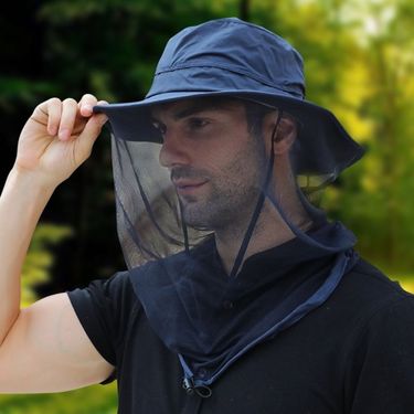 New Arrivals New Arrivals Anti Mosquito Fishing Sun UV Breathable Fisherman Hat Full Face Protection Net Mosquito-proof_voghion.com