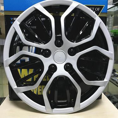 15 Inch Universal Silver Black Cover Wheel Hub Parts Car Decoration_voghion.com