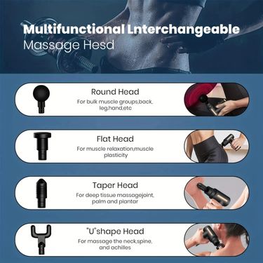 2024 Clucyca Portable Massage Gun 6 Speeds For Muscle Pain Relief, Back Neck Shoulder Deep Tissue Vibration Massager 2024_voghion.com
