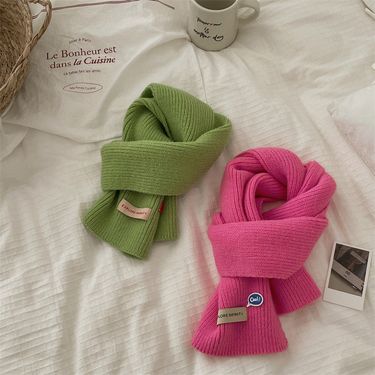 Children's scarves Winter fashion Instagram knitted baby bibs for boys and girls_voghion.com
