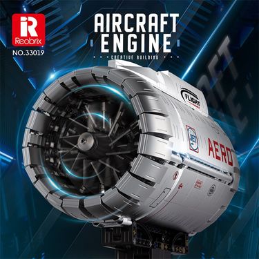 Professional 33019 Aviation Turbofan Engine Building Block Model DIY Assembly Toy For Adults & Teens_voghion.com