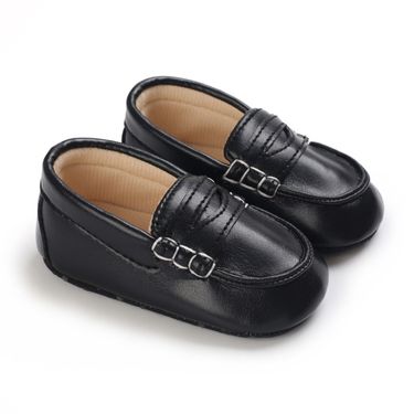 Mother & Kids 2024 Spring and Autumn Little Boys Toads Shoes 0-1 Year Old Baby Learning Shoes Soft Sole Breathable Baby Shoes PU Small Leather Shoes_voghion.com