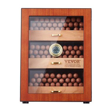 150 Cigar Humidor Cedar And Box Cigar And Cabinet Humidifier Shelve Hygrometer_voghion.com