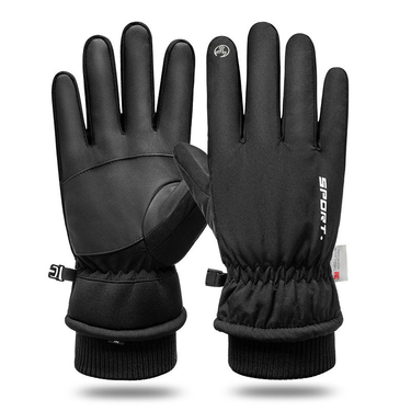 Unisex Men's and women's ski gloves Waterproof winterproof plus fleece sport thick cycling warm touch screen winter gloves_voghion.com