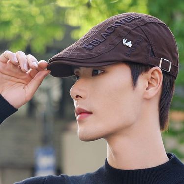 Sun Hat For Men, Artist Hat, Baseball Casual Forward Cap, Embroidered Beret_voghion.com