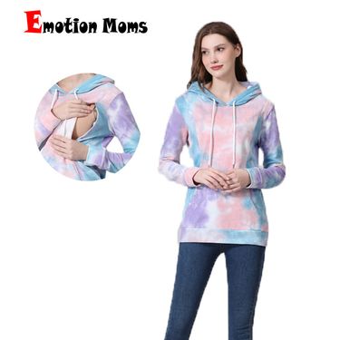 Postpartum maternity clothing set, long sleeved oversized top, autumn and winter fashionable loose hooded hoodie,_voghion.com